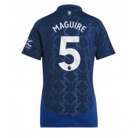 Camiseta Manchester United Harry Maguire #5 Segunda Equipación Replica 2024-25 para mujer mangas cortas